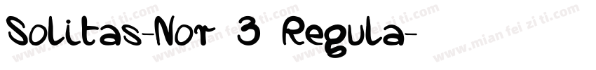Solitas-Nor 3 Regula字体转换